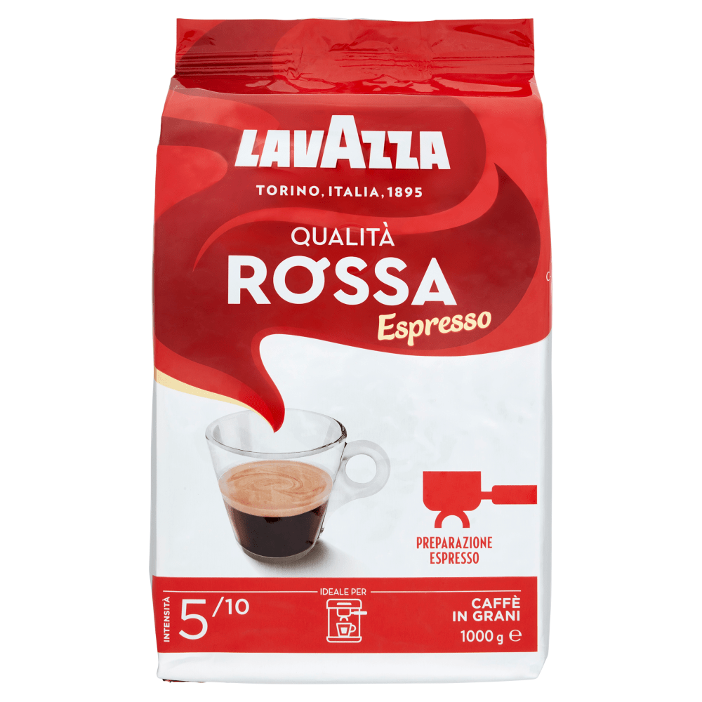 Lavazza Qualità Grani Bohnen Gourmet – Rossa ganze in Caffè kg) Kaffee (1 Italian