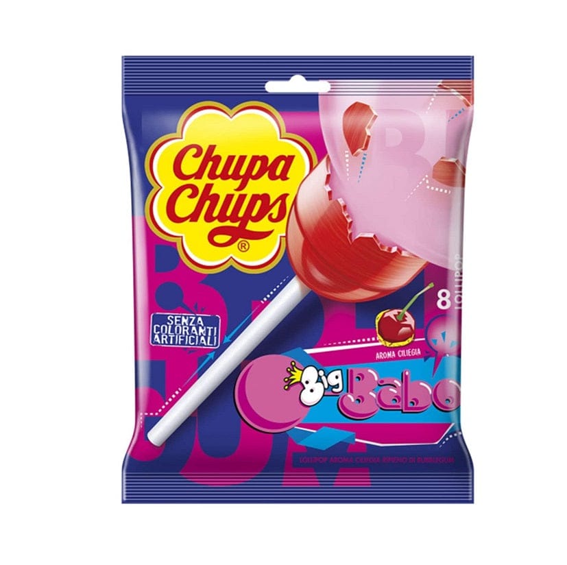 Chupa Chups Big babol Zungenmaler Kaugummi mit Himbeergeschmack