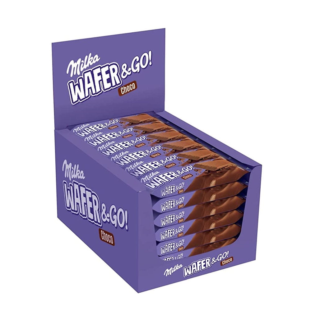 Milka Wafer & Go Wafer Ricoperto di Cioccolato al Latte delle Alpi e R –  Italian Gourmet