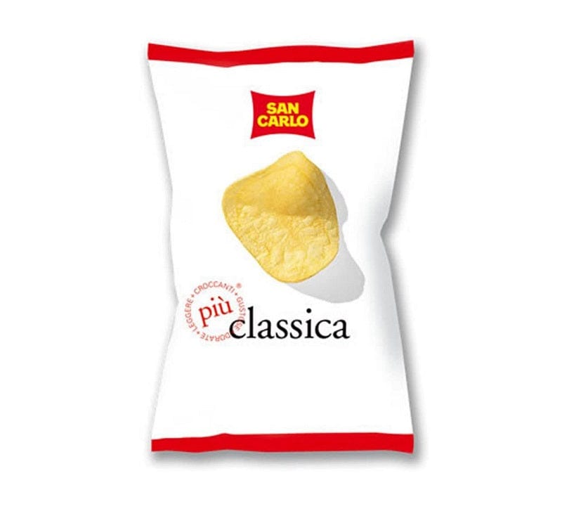 San Carlo Patatine Classica Gesalzene Chips Kartoffelchips 2x50g ...