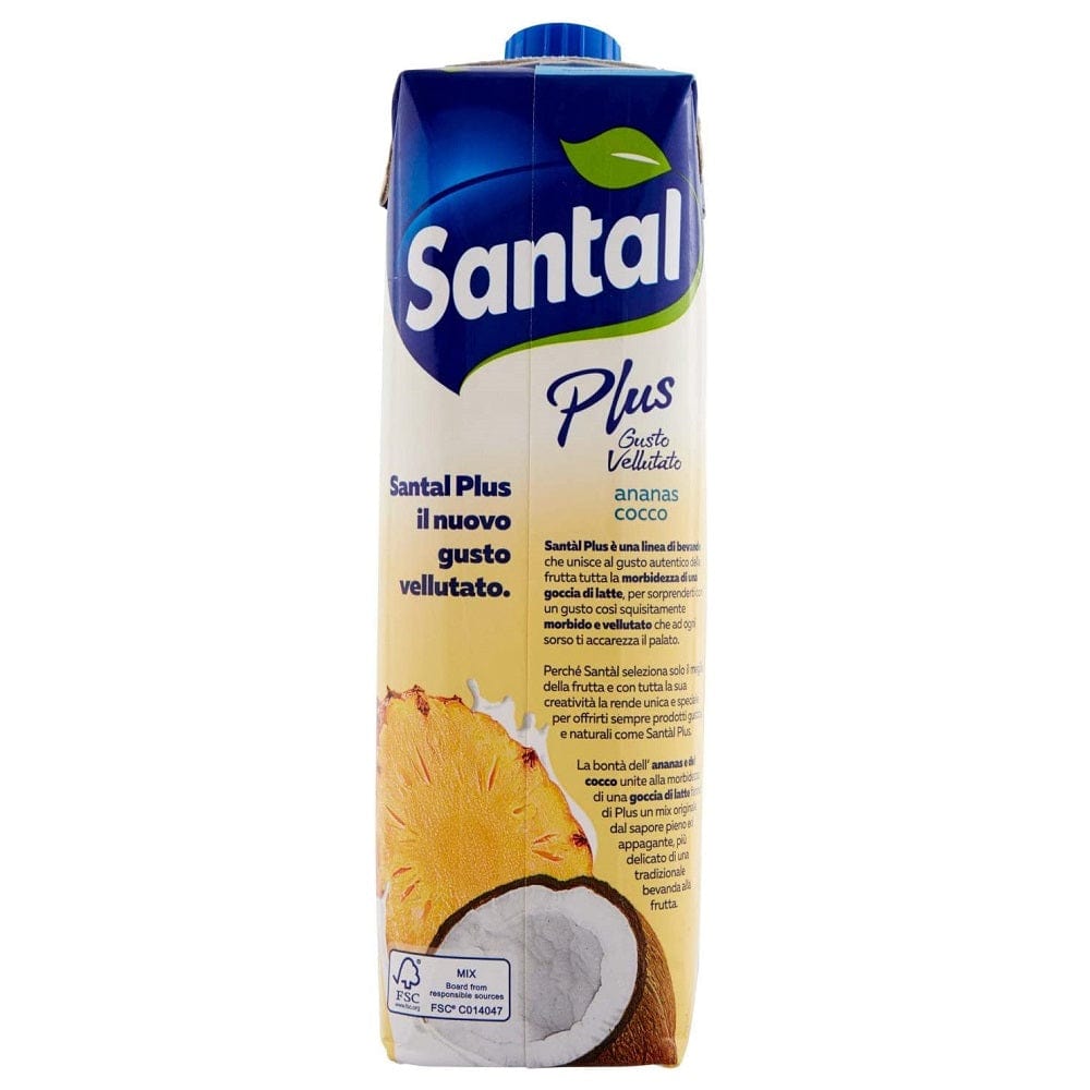 12x Parmalat Santal Plus Ananas e Cocco Ananas und Kokosnuss Fruchtsaf ...