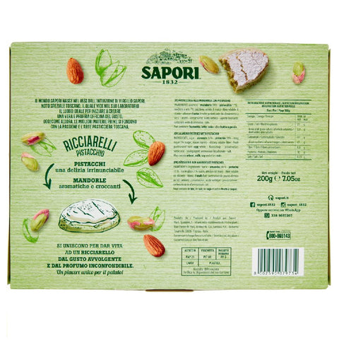 5x Sapori Ricciarelli al pistacchio Pistazienbonbons 200gr