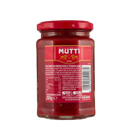 Mutti Sugo con Pomodoro Pizzutello e con Peperoncino Calabrese Sauce mit Pizzutello-Tomate und Calabrese-Chili 280 g