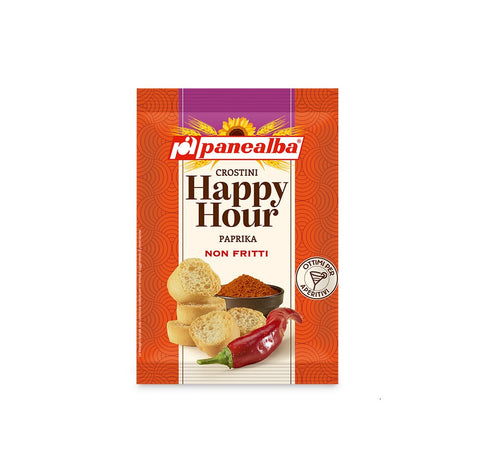 7x Panealba Happy Hour Crostini alla Paprika mit Paprika 50gr