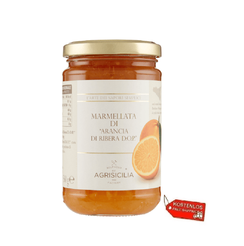 Agrisicilia marmelade 6x Agrisicilia Marmellata Di Arancia di Ribera DOP Ribera DOP Orangenmarmelade 360gr 8017139102620