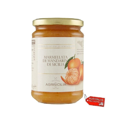 Agrisicilia marmelade 6x Agrisicilia Marmellata Di Mandarini Di Sicilia Sizilianische Mandarinenmarmelade 360gr 8017139100749