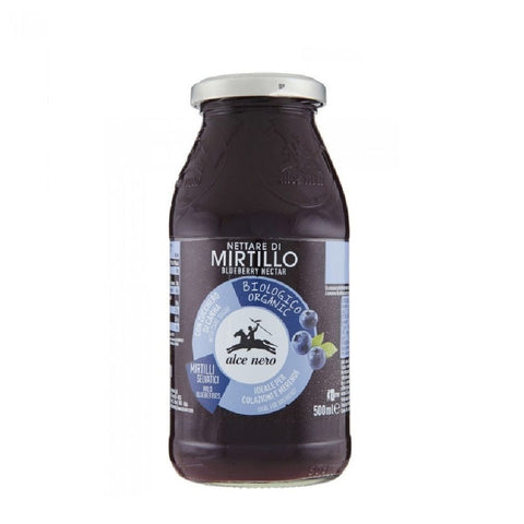 Alce Nero Fruchtsaft Alce Nero Nettare Biologico di Mirtillo Bio Heidelbeernektar im Glas 500ml 8009004809499