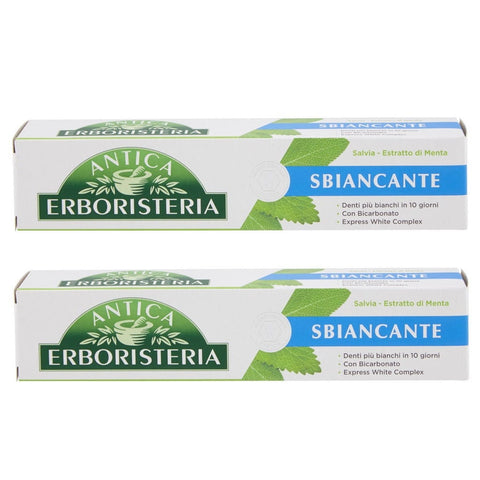 Antica Erboristeria Zahnpasta 2x Antica Erboristeria Dentifricio Sbiancante Aufhellende Zahnpasta 75 ml 8015700158434