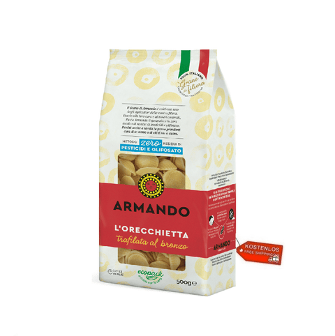 Armando pasta Il Grano Di Armando L'Orecchietta Weizen Bronze gezeichnet Pasta 12 x 500g