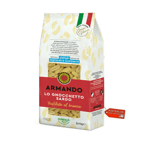 Armando pasta Il Grano Di Armando Lo Gnocchetto Sardo Weizen Bronze gezeichnet Pasta 12 x 500g 8005709202600