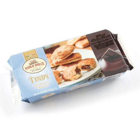 Asolo Dolce Süße Snacks 4x Asolo Dolce Tindy con crema al cioccolato Blätterteig gefüllt mit Schokoladencreme 110g 8000105006039