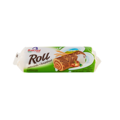 Balconi Süße Snacks 12x Balconi Swiss Roll alla Nocciola 250 g 8001585002115