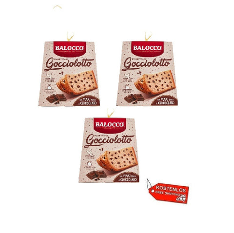 Balocco Weihnachtssüßigkeiten 3x Balocco Panettone gocciolotto 800g 8001100064703