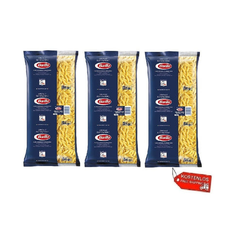 Barilla pasta 3x Barilla Penne Mezze Penne Rigate N.70  Speciale Ristorazione 5Kg 8076800035704