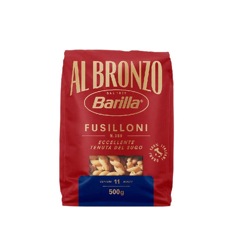 Barilla pasta Barilla Fusilloni al Bronzo Bronze Gezogene Pasta 500g