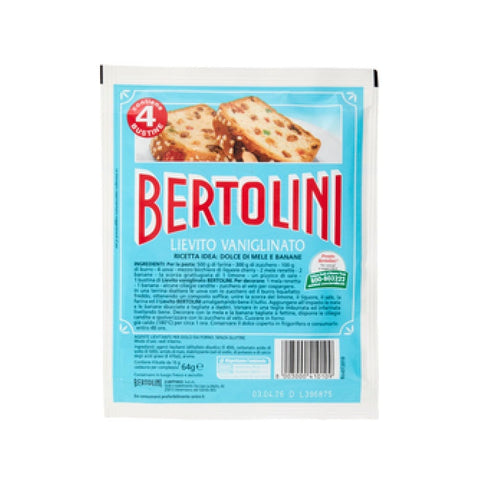 Bertolini Backzutaten 3x Bertolini Lievito Vaniglinato Vanillehefe 4x16gr 8003000410109