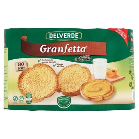 Buitoni Zwieback Buitoni Sansepolcro Delverde Granfetta integrale Fette Biscottate Vollkorn-Zwieback 600g 8000270706796