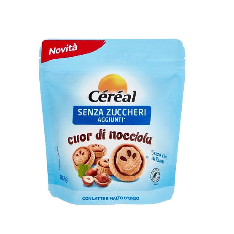 Céréal Kekse MHD 18/12/2024 Cereal Cuor Di Nocciola Senza Zuccheri Aggiunti Kekse ohne Zuckerzusatz 180g 3175681284661