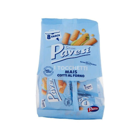 Colussi Crackers MHD 20/09/2024 Pavesi I Tocchetti gebackene Maissnacks 256gr