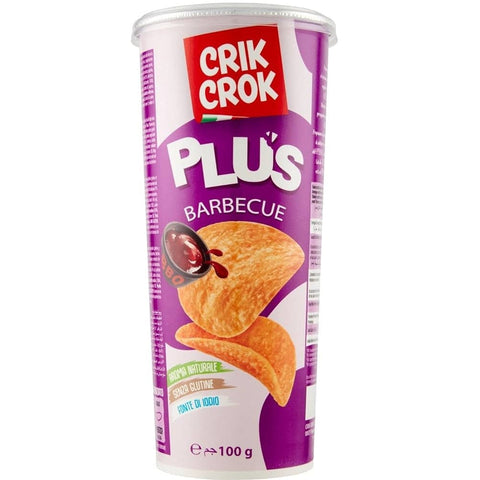 Crik crok Chips Crik Crok Plus Barbecue Glutenfreie Chips mit BBQ-Geschmack 100gr 8002085001899