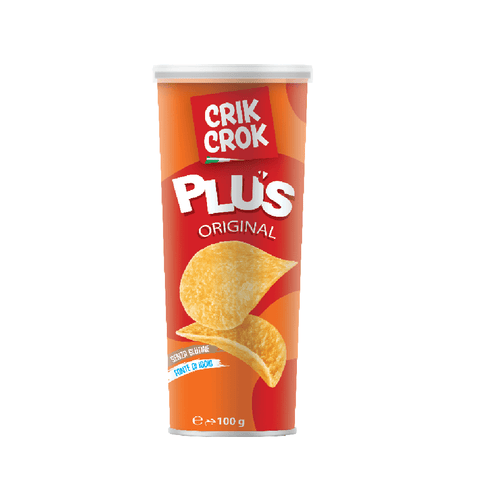 Crik crok Chips Crik Crok Plus Original klassische glutenfreie Chips 100gr 8002085001257