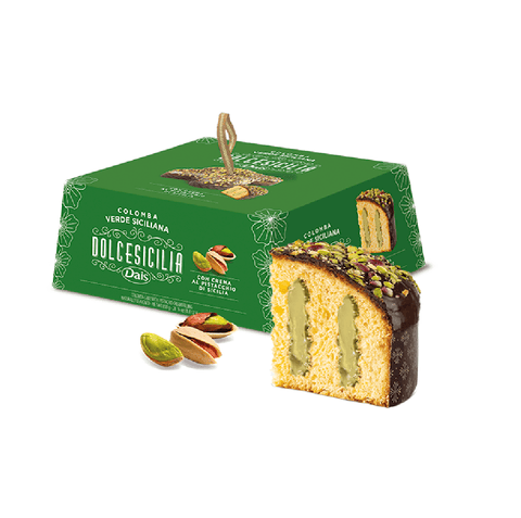 Dais Colomba Dais Colomba pasquale Verde Siciliana farcita e ricoperta al Pistacchio gefüllt und mit 900g Pistazien bedeckt