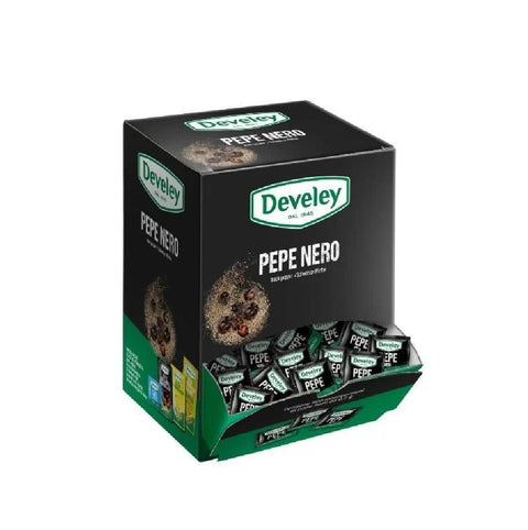 Develey Einzelne Dosis Develey Pepe Nero Box monodose Schwarzer Pfeffer in 800x0,2g-Beuteln 4006824326940