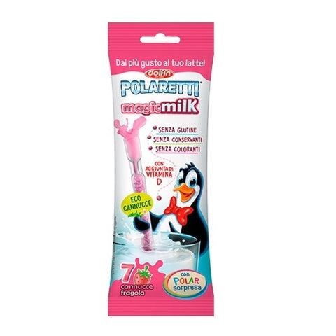 Dolphin Eis 12x Dolfin Polaretti Magic Milk alla fragola 45.5gr 8002267100228