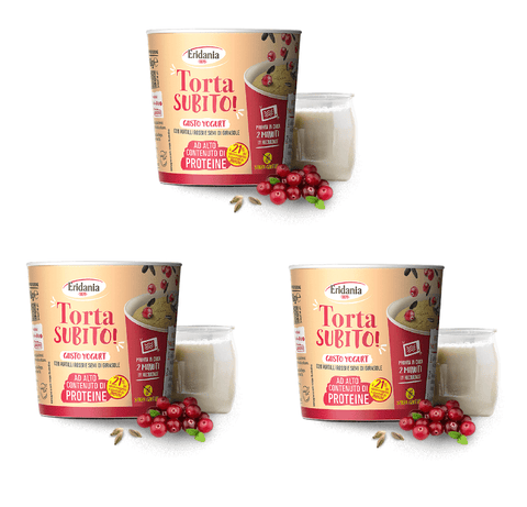 Eridania kuchen 3x Eridania Torta Subito Yogurt - Einzelportion Joghurt-Kuchenmischung 60gr