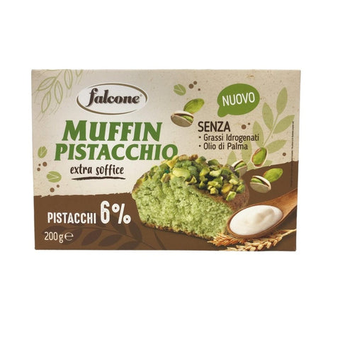 Falcone Süße Snacks 3x Falcone Muffin al pistacchio Pistazienmuffins 200gr 8023696008831