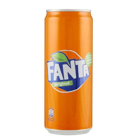 Fanta Soft Drink 24x Fanta Aranciata Orange Erfrischungsgetränk 33cl Einwegdosen 5000112557688