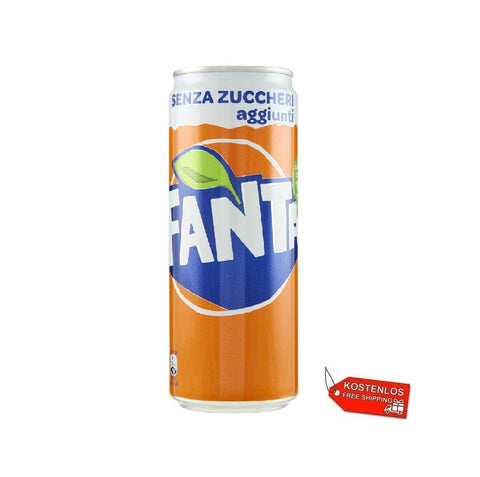 Fanta Soft Drink 24x Fanta Orange Zero fanta Orange ohne Zucker 330ml 5449000235367