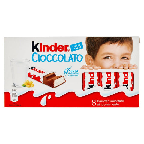 Ferrero Schokolade 4x Kinder Cioccolato barretta 8x12.5gr 8000500049617