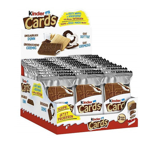 Ferrero Schokoladenriegel MHD 04/12/2024 Kinder Cards Vorratspack Italienischer Schokoladensnack ( 30 x 25,6g )