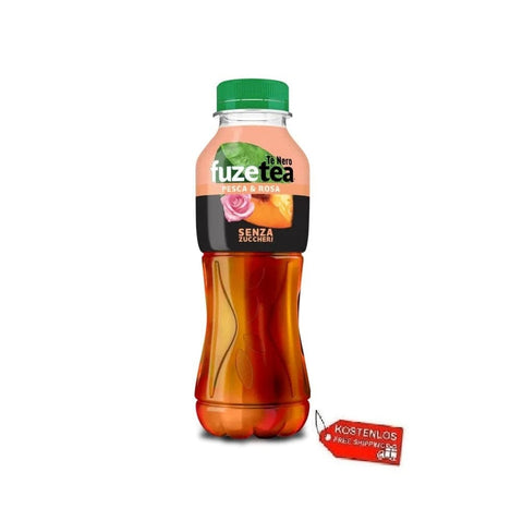 FuzeTea Tee 12x Fuze Tea Pesca e Rosa senza zuccheri Pfirsich und Rose ohne Zucker PET 400ml 5449000255440