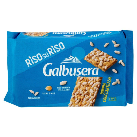 Galbusera Crackers Galbusera Riso su Riso cracker con riso soffiato Cracker mit Puffreis 380gr 8002190002644