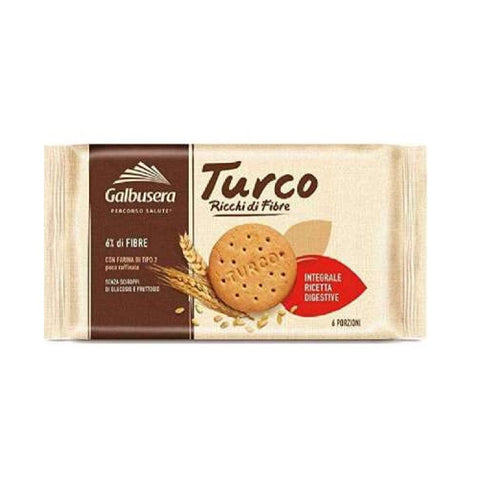 Galbusera snack Galbusera turco frollini Mürbeteigkekse mit ballaststoffreichem Weichweizenvollkornmehl, 300 g 8002190001395