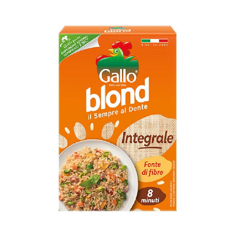 Gallo Reis Gallo Riso Blonde Integrale Brauner Blonder Vollkornreis 8 Minuten 1kg 8001420000788