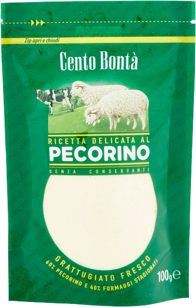 Gran Biraghi Käse Biraghi Cento Bontà Pecorino Formaggio Grattuggiato Geriebener Pecorino-Käse 100gr 8002004066145