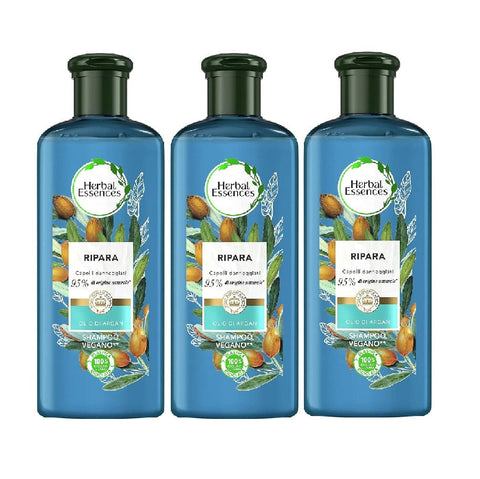 Herbal Essences shampoo 3x Herbal Essences Shampoo Formula Vegana con Olio di Argan Veganes Shampoo mit Arganöl, 250 ml