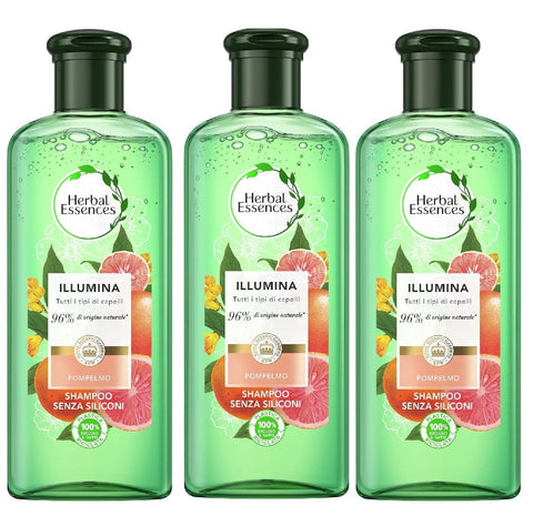 Herbal Essences shampoo 3x Herbal Essences Shampoo Pompelmo e menta di Mosa Pompom- und Mosaik-Shampoo 250 ml