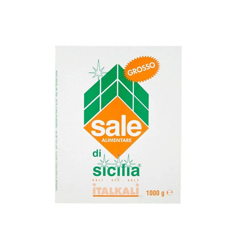 Italkali Salz 6x Italkali Sale grosso di Sicilia Sizilianisches grobes Salz 1 kg