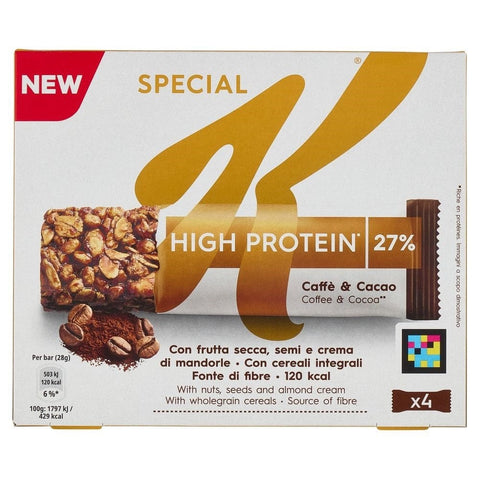 Kellogg's Getreideriegel 5x Kellogg's Special K High Protein Barretta con Caffè e Cacao Proteinriegel 112gr