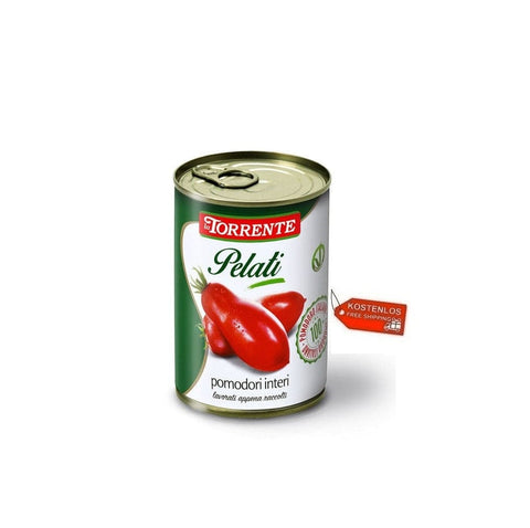 La Torrente Tomaten 11x La Torrente Pomodori Pelati Geschälte Tomaten 400g - SONDERANGEBOT 8000282001117