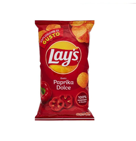 Lay's Chips MHD 28/07/2024 Lay's Patatine alla paprika dolce Süße Paprikachips 133gr 8410199014849