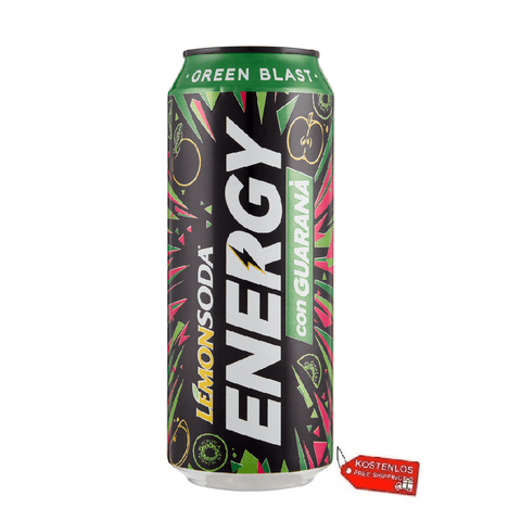 Lemonsoda Energy Drink 48x Lemonsoda Energy con Guaranà Green Blast  Energiegetränk 500ml