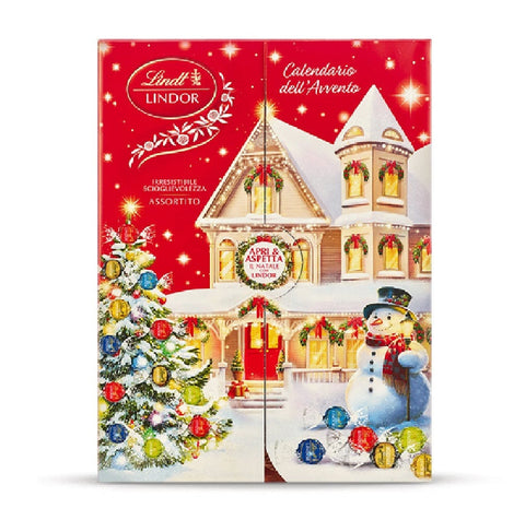 Lindt Schokoladenriegel Lindt Lindor Calendario Avvento Adventskalender  299gr