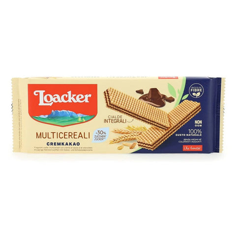 Loacker Wafer MHD 12/2023 Loacker Wafer Multicerealli Cremkakao Mehrkorn Waffeln mit Schokoladencreme und Kakaocreme mit Vollkornmehl 175g 8000380202232