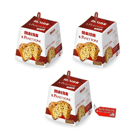 Maina Weihnachtssüßigkeiten 3x Maina Panettone 1kg 8005190402667