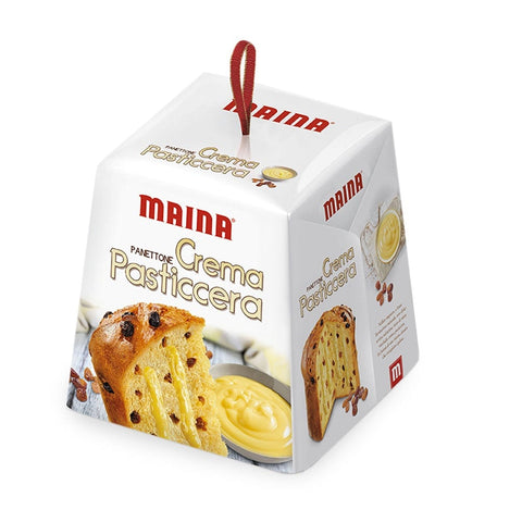 Maina Weihnachtssüßigkeiten 3x Maina Panettone Crema Pasticcera Panettone-Vanillepudding 800gr 8005190402254